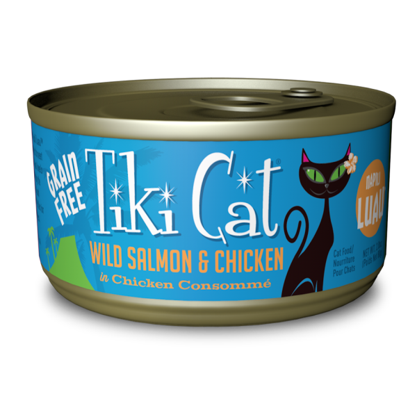 Tiki Cat Luau GF Napili Salmon Chicken 2.8 oz