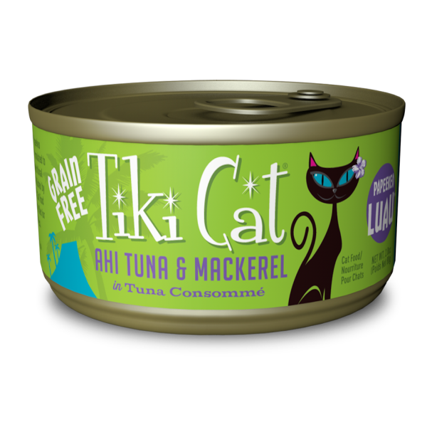 Tiki Cat Luau GF Ahi Tuna & Mackerel 2.8 oz