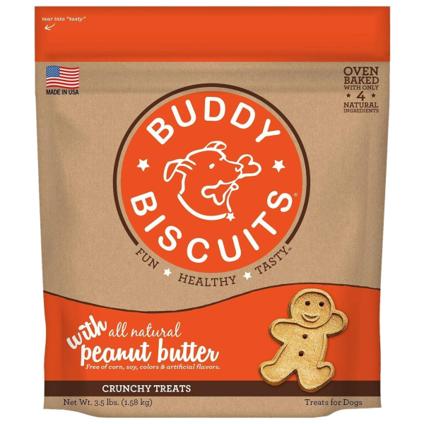 Buddy Biscuits Crunchy Treats Peanut Butter 3.5lbs