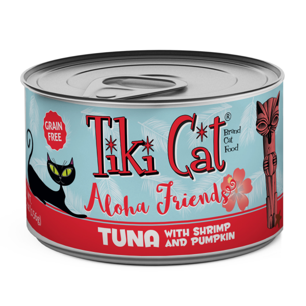 Tiki Cat Aloha Friends GF Tuna/Shrimp/Pumpkin 5.5oz