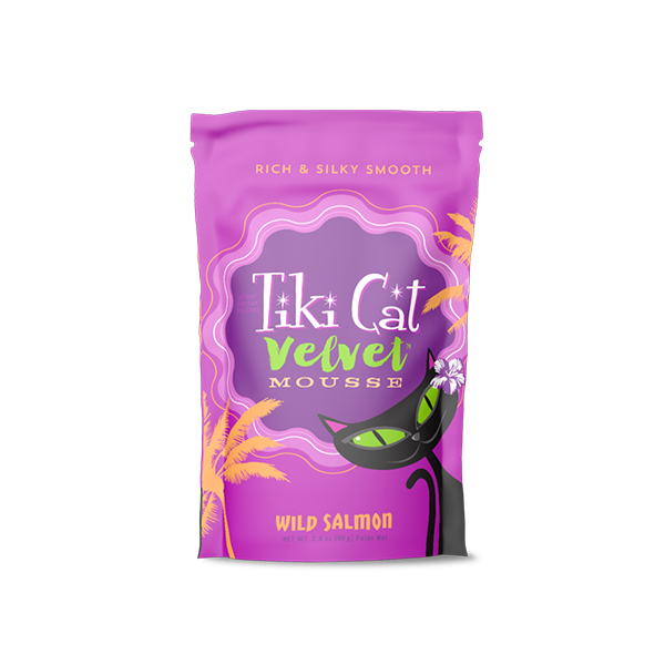 Tiki Cat Velvet Mousse GF Wild Salmon 2.8oz Pouch