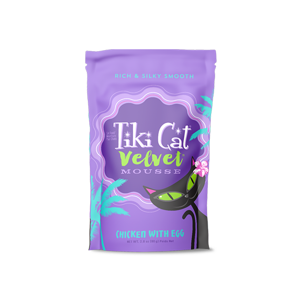 Tiki Cat Velvet Mousse GF Chicken/Egg 2.8oz Pouch