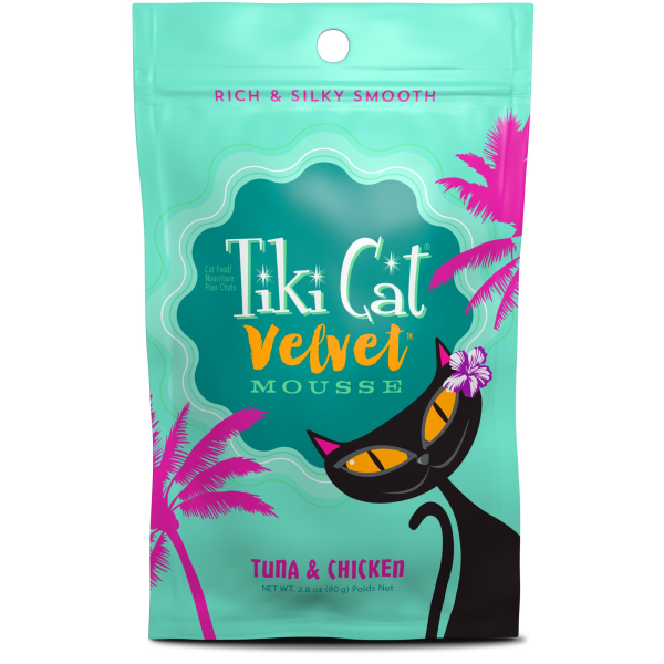 Tiki Cat Velvet Mousse GF Tuna/Chicken 2.8oz Pouch