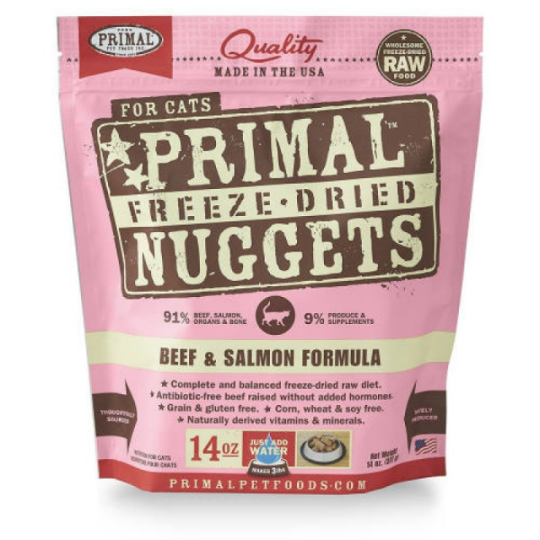 Primal Cat Freeze Dried Beef Salmon 14 oz