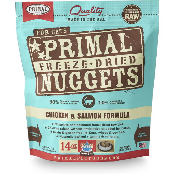 Primal Cat Freeze Dried Chicken Salmon 14 oz