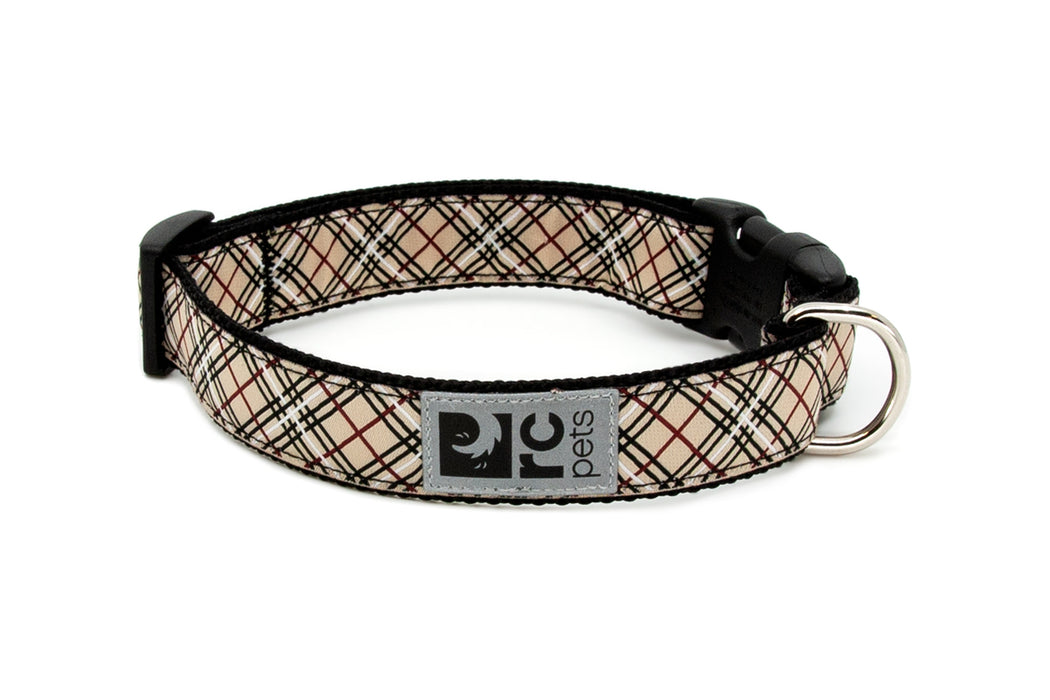 RC Clip Collar XXSml 1/2" Tan Tartan