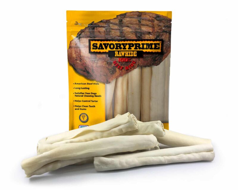Savory Prime Supreme Beefhide Retriever Roll Chew 9"-10" 8pk