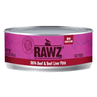 Rawz Cat Beef & Beef Liver Pate 156g