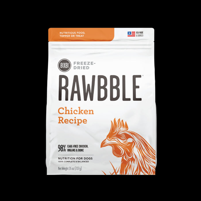 Rawbble Chicken FD Dog Food 26oz