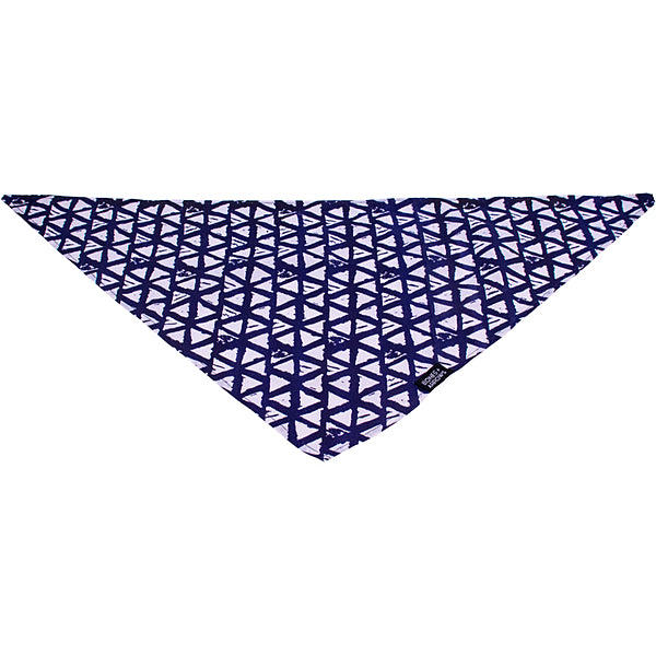 Bones & Arrow Durry Bed Blue & White 28 x 42"