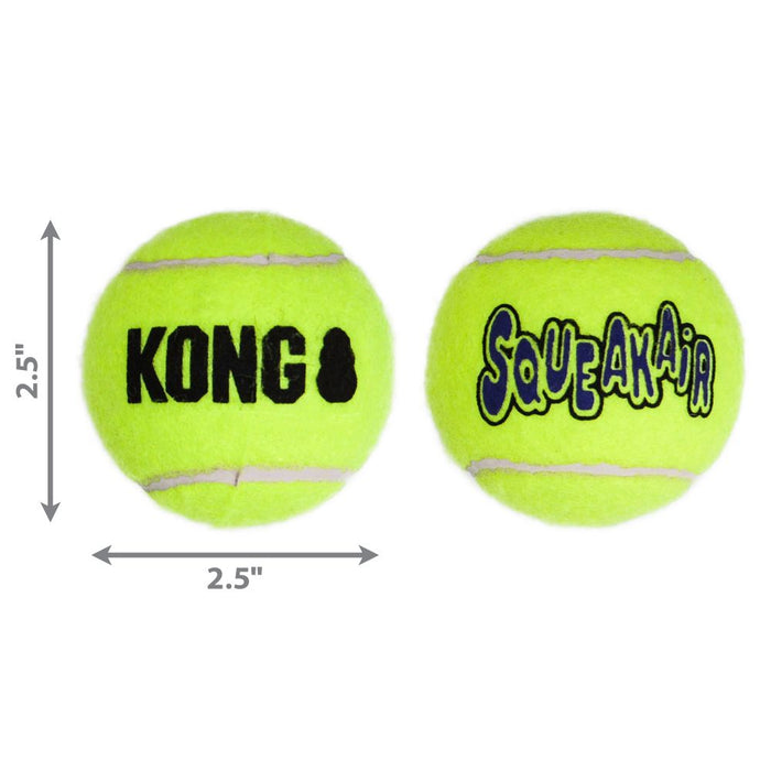 Kong AirDog Squeaker Tennis Ball Medium 3 pack