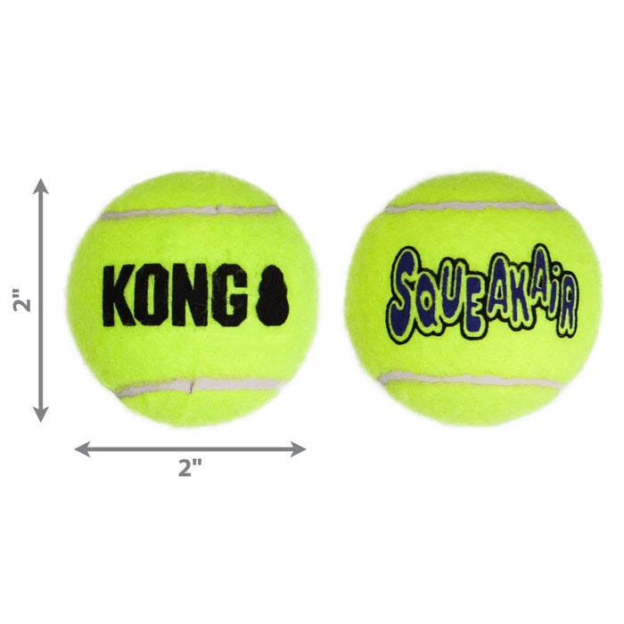 Kong AirDog Squeaker Tennis Ball Small 3PK