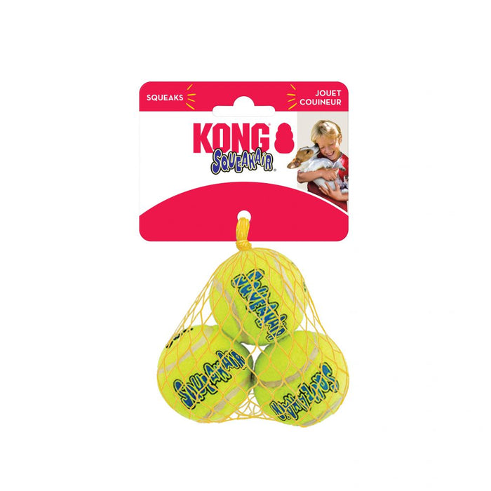 Kong AirDog Squeaker Tennis Ball Small 3PK