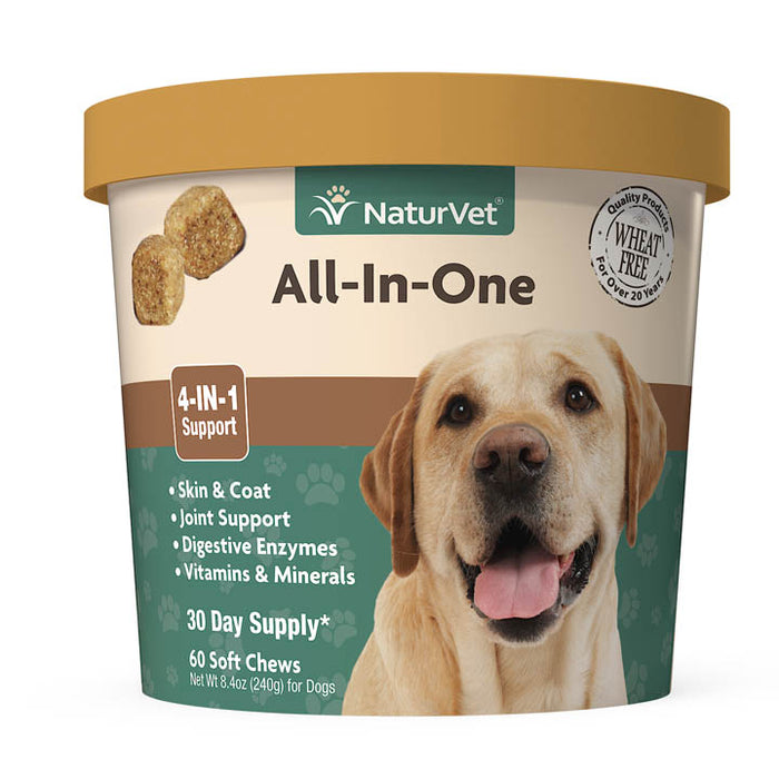 NaturVet All-In-One Soft Chew 60 count