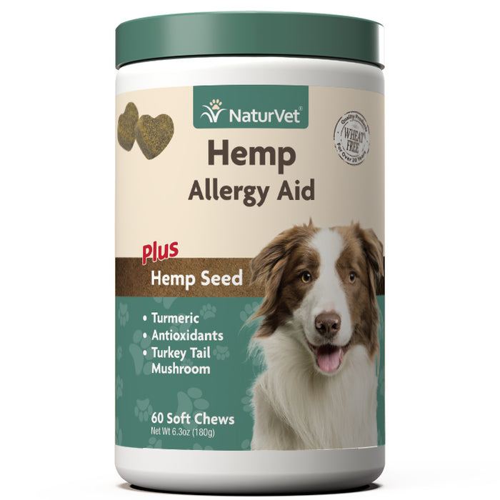 NaturVet Hemp Allergy Aid Soft Chews 60 ct
