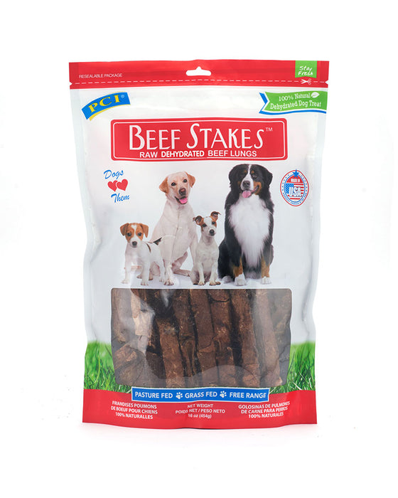 PC Natural Beef Stakes Lung 8oz