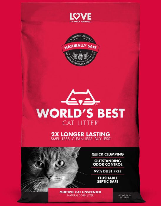 WB Cat Litter Unscented Multi Cat 28lbs
