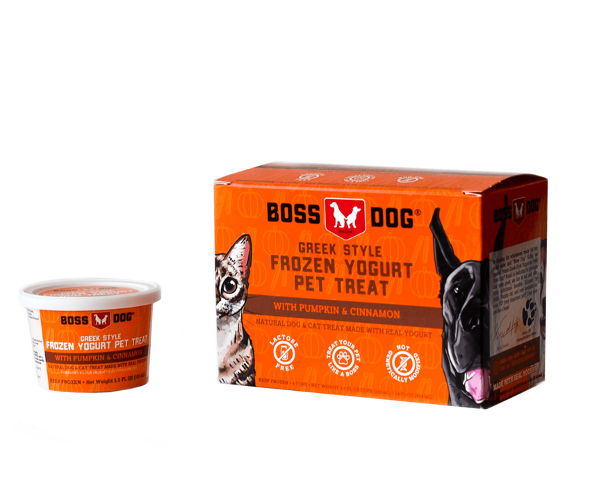 Boss Dog Frozen Yogurt Pumpkin & Cinnamon 4 x 103ml