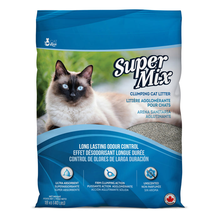 Cat Love Super Mix Clumping Clay Litter 18.1kg