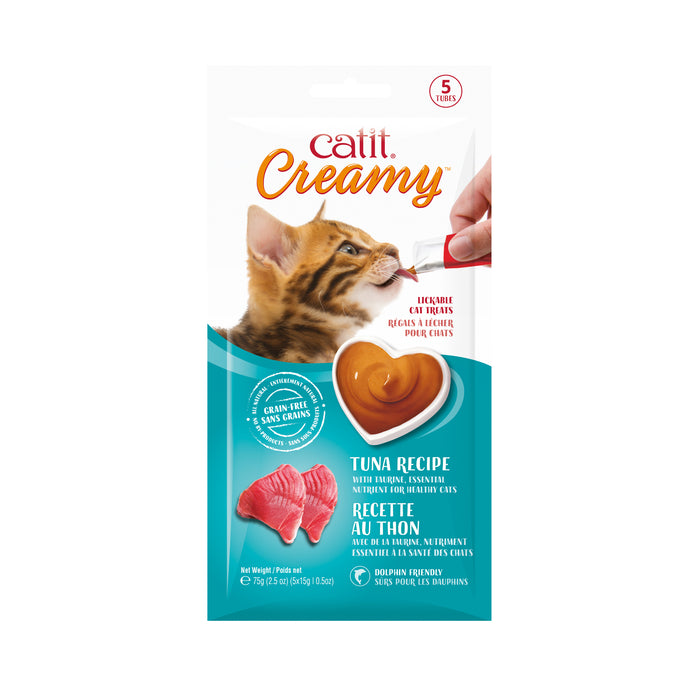 Catit Creamy Lickable Treats, Tuna 5pk