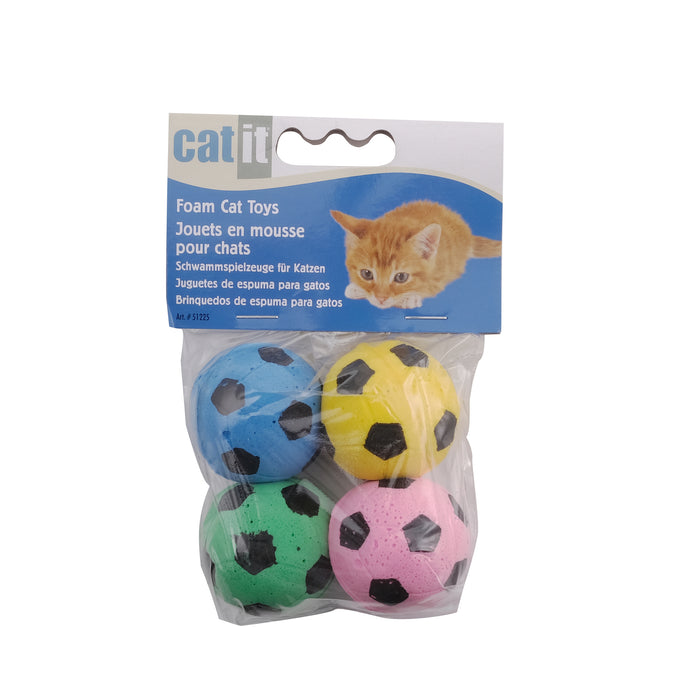 Catit Sponge Soccer Balls 4PK
