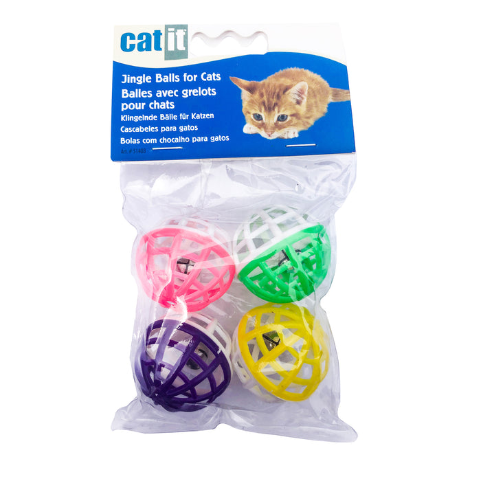 Catit Plastic Jingle Balls 4pk