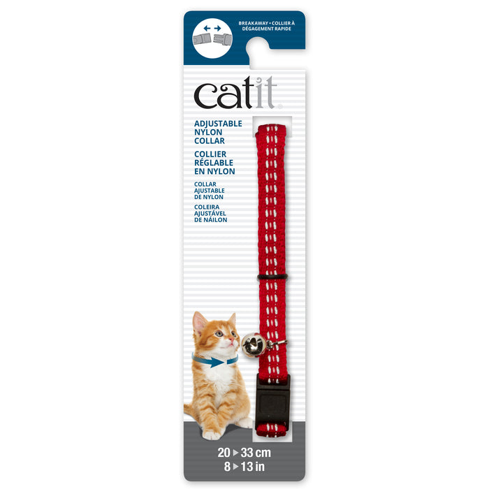 Catit Adjustable Cat Collar, Red