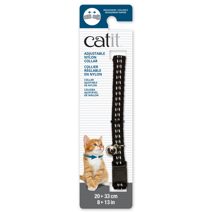 Catit Adjustable Cat Collar, Black
