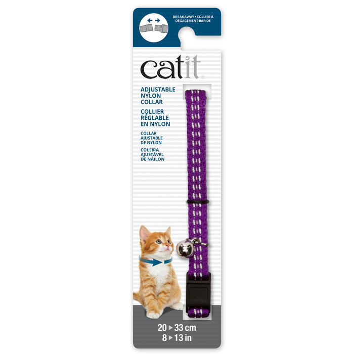 Catit Adjustable Cat Breakaway Collar, Purple