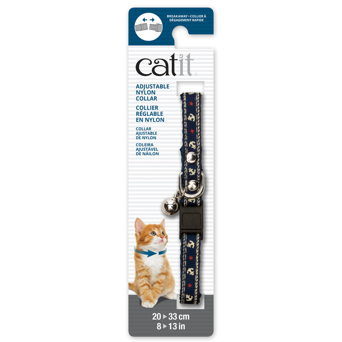 Catit Adjustable Cat Breakaway Collar Nautical