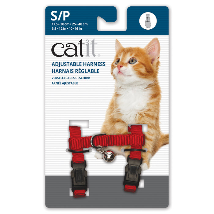 Catit Adjustable Harness, Red Sml