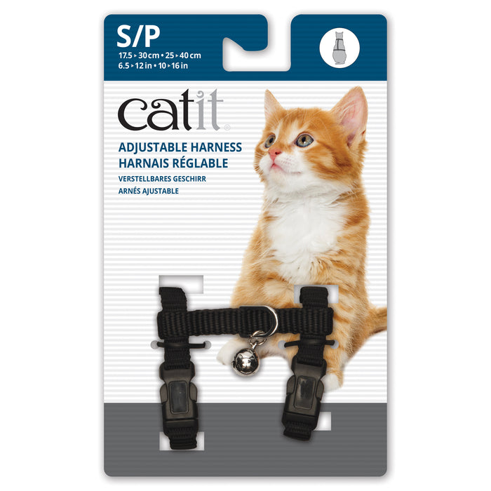Catit Adjustable Harness, Black Sml