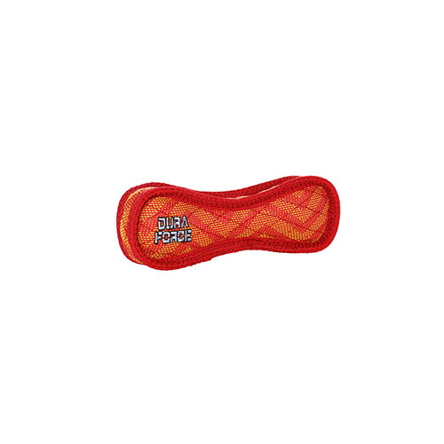 Tuffy Duraforce Junior Bone Red/Orange Squeaky Dog Toy