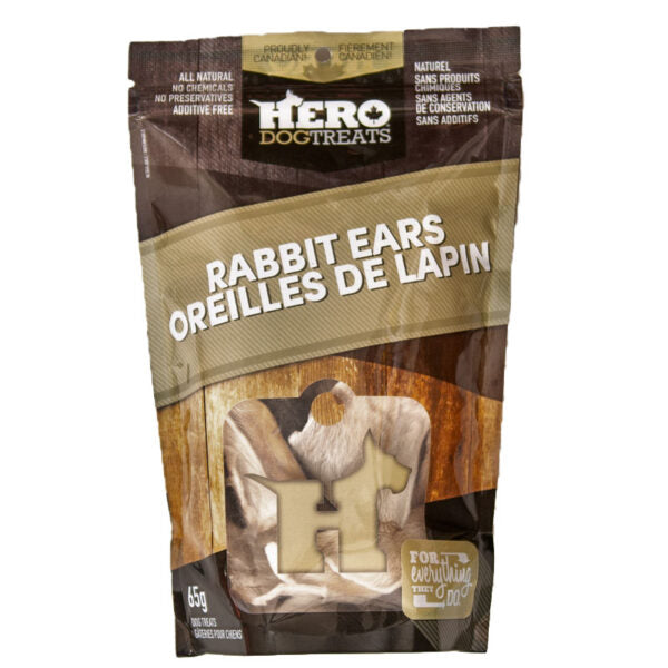 Hero Dehydrated Rabbit Ears 65gm