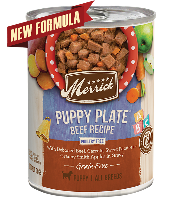 Merrick GF Puppy Plate Beef Recipe in Gravy 13.2OZ