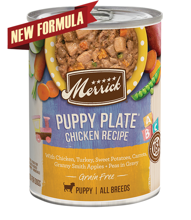 Merrick GF Puppy Plate Chicken Recipe in Gravy 12.7oz