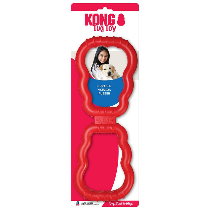 Kong Rubber Tug Toy  Red