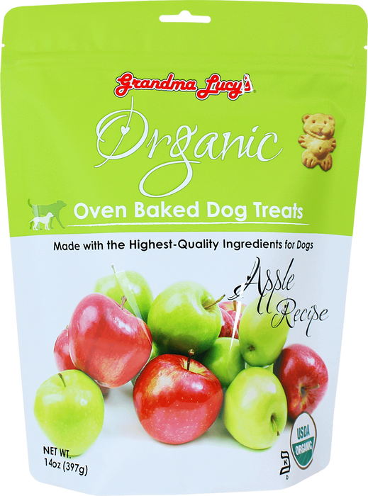 Grandma Lucy's Organic Oven Baked Dog Treats Apple 14oz