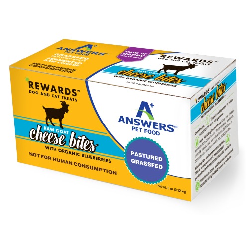 Answers Rewards Raw Goat Milk Cheese Treats Blueberries 8 OZ
