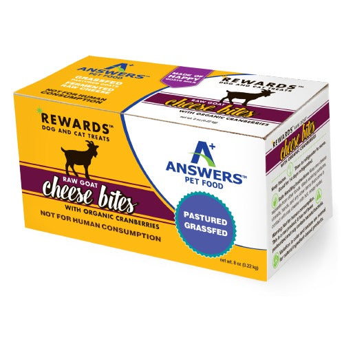 Answers Rewards Raw Goat Milk Cheese Treats Cranberries 8 OZ