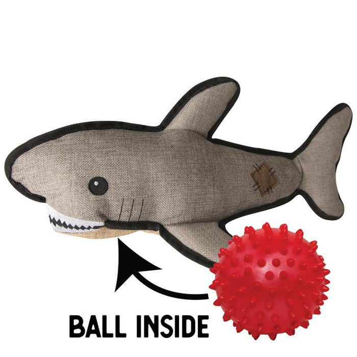 Snugarooz Saul the Shark w/ Rubber Spikey Ball - 19"