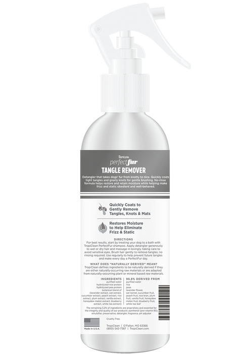TropiClean Perfect Fur Tangle Remover Spray 8oz