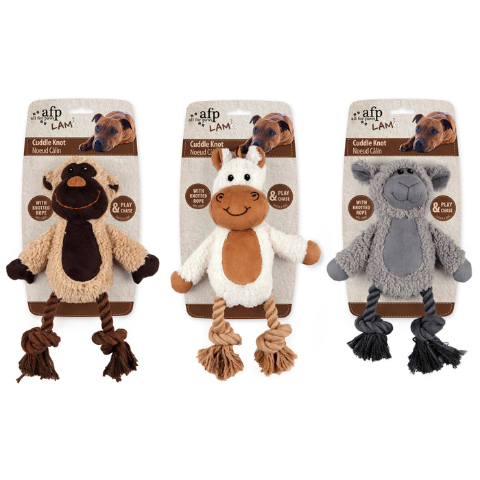 AFP Lamb Cuddle Knot 12" Assorted
