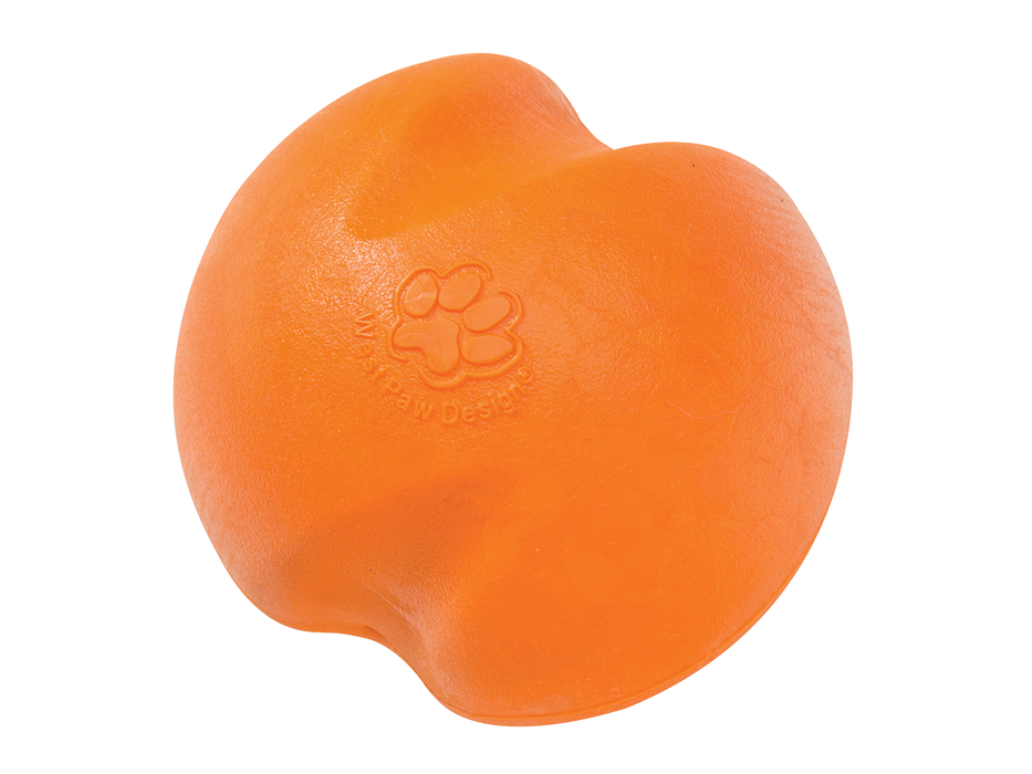 West Paw Jive Dog Ball Tangerine