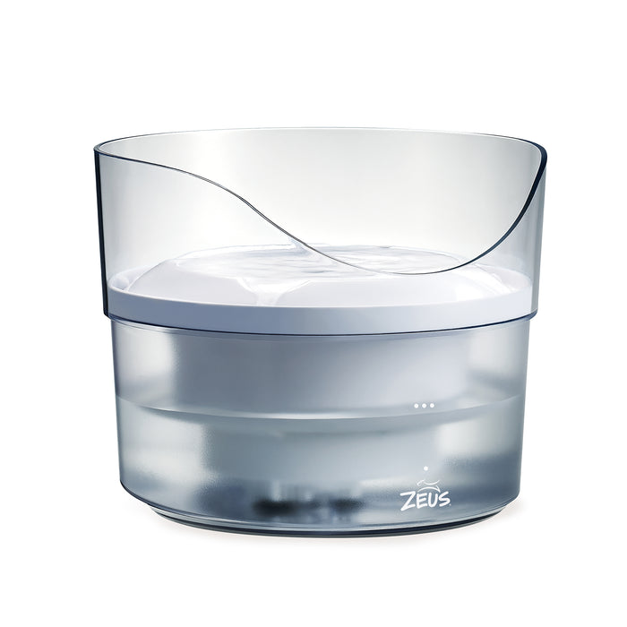 Zeus Translucent Drinking Fountain w/Splash Guard 1.5L