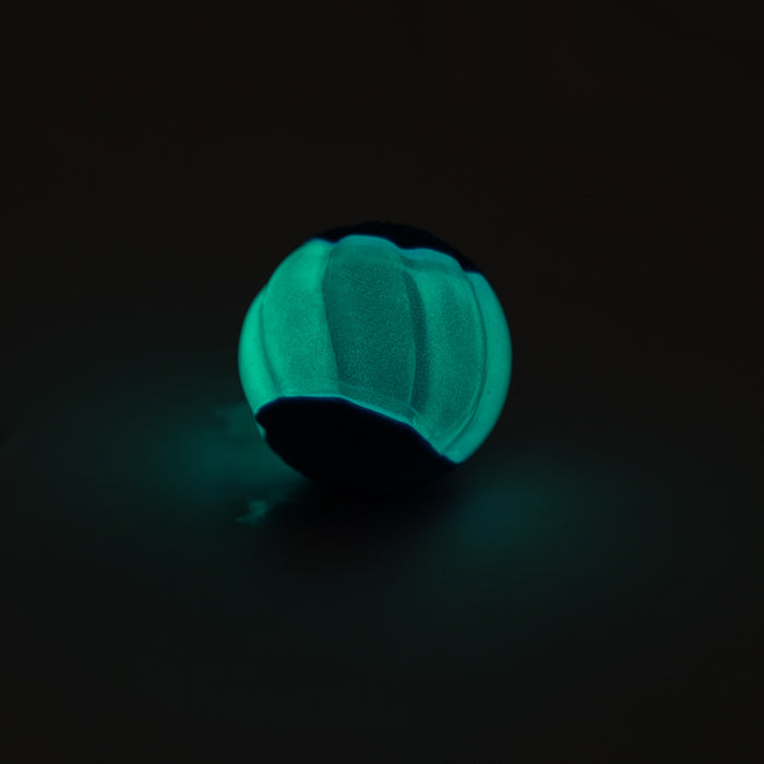 Zeus Duo Ball, 5cm with Squeaker & Glow 2pk