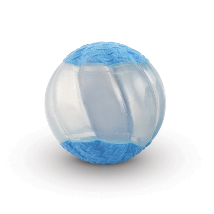 Zeus Duo Ball 6.3cm with Squeaker & Glow, 2pk