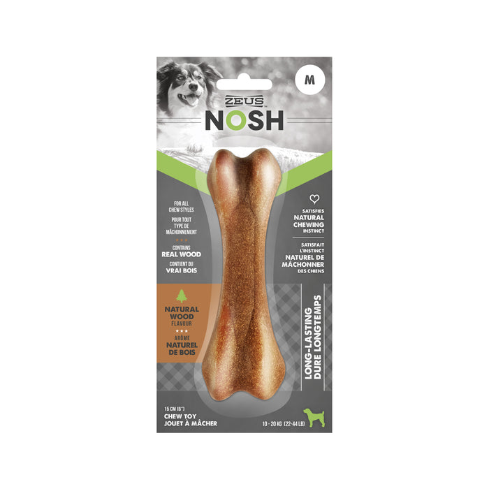Zeus Nosh Nylon & Wood Chew Bone, Medium