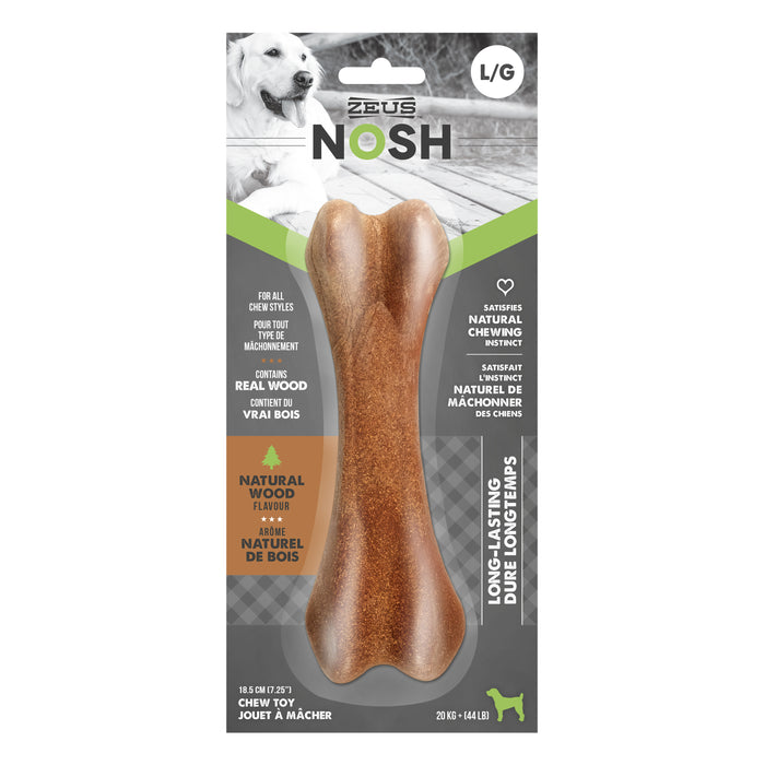 Zeus Nosh Nylon & Wood Chew Bone Large