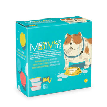 Messy Mutts 6pc Raw Food Bowl Set XL